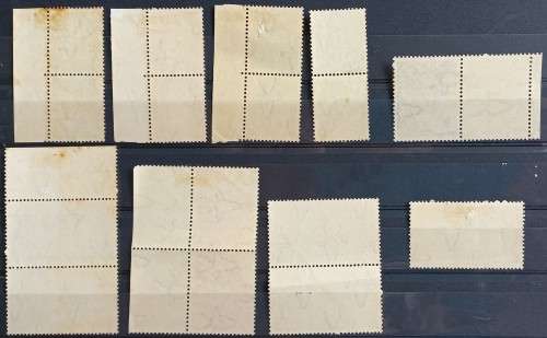 UNION - 1941-42 WAR EFFORT - SELECTION OF VERTICAL PAIRS/SINGLES TO CLEAR - UNUSED