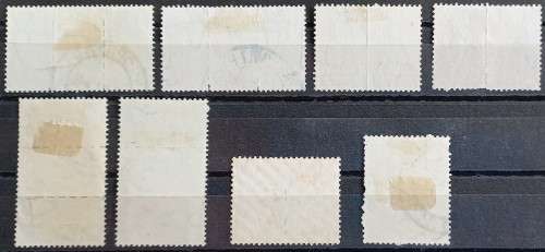 UNION - 1942-44 WAR EFFORT `BANTAMS` - FULL SET OF 8 (4 PAIRS & 4 TRIPLETS) - USED