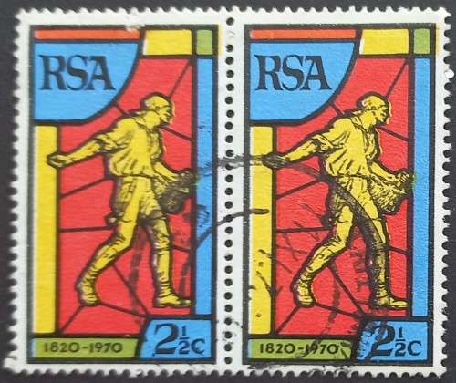 **R1 START** RSA - 1970 BIBLE SOCIETY 2,5c - PAIR - POSTALLY USED