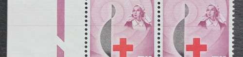 RSA - 1963 CENTENARY OF RED CROSS - 2,5c - TWO x CONTROL BLOCK OF 4 (A & B PANE) - MNH