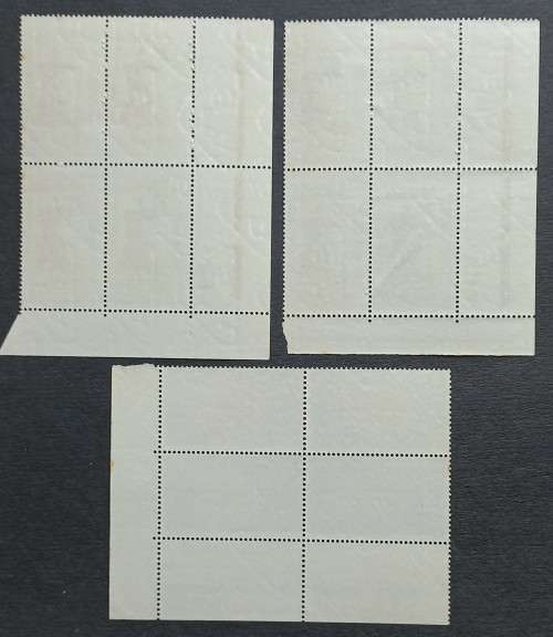 RSA - 1965 TERCENTENARY OF DUTCH REFORMED CHURCH -  FULL SET OF CONTROL BLOCK OF 4 - MNH