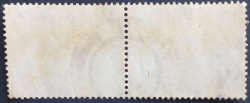 UNION 1947-54 DEFIN ISSUE `SCREENED` - 2d SLATE-BLUE & PURPLE - PAIR - USED