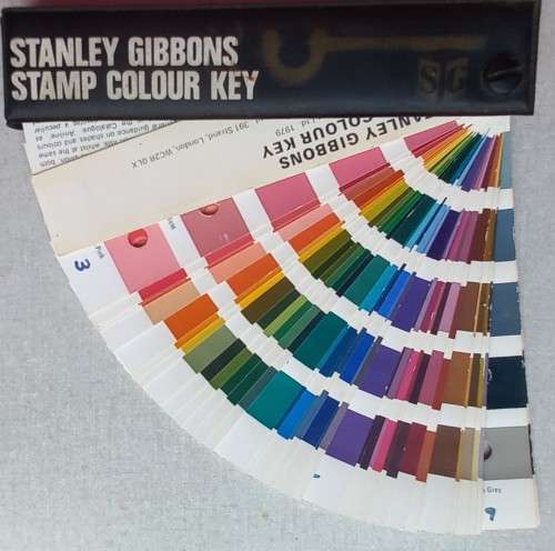 STANLEY GIBBONS STAMP COLOUR KEY GUIDE - 1979 VERSION