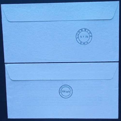 NAMIBAIR FLIGHT COVER #10/11 - 1979 FLIGHT SW901 WALVIS BAY/LUDERITZ & FLAMINGO SW901 EROS/DF MALAN