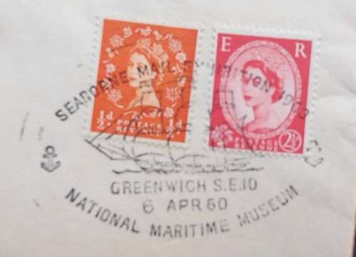POSTAL HISTORY - GB QEII - 1960 NATIONAL MARITIME MUSEUM EXHIBITION - COMM COVER TO BOKSBURG