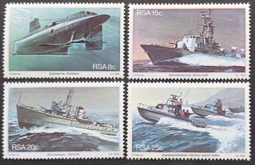 RSA - 1982 SIMONSTOWN NAVAL BASE - FULL SET OF SINGLES - MNH