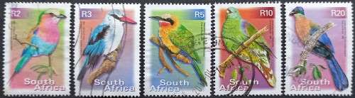 RSA - 2000 7th DEFIN ISSUE - 5 HIGHER VALUES (BIRDS) IN SINGLES - POSTALLY USED