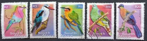 RSA - 2000 7th DEFIN ISSUE - 5 HIGHER VALUES (BIRDS) IN SINGLES - POSTALLY USED