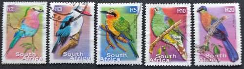 RSA - 2000 7th DEFIN ISSUE - 5 HIGHER VALUES (BIRDS) IN SINGLES - POSTALLY USED