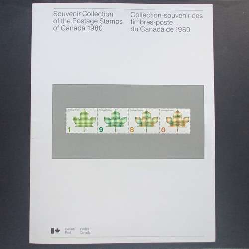 CANADA - 1980 SOUVENIR BOOKLET - iNCLUDES USED STAMPS BUT NOT COMPLETE