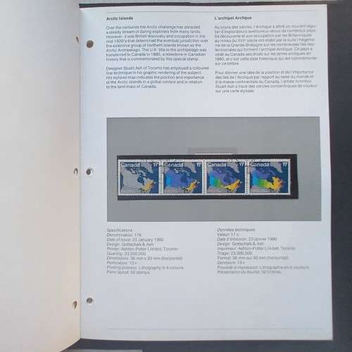 CANADA - 1980 SOUVENIR BOOKLET - iNCLUDES USED STAMPS BUT NOT COMPLETE
