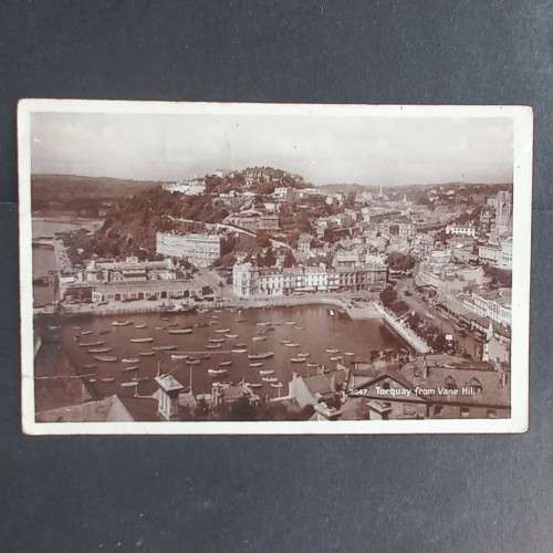 VINTAGE POSTCARD FROM TORQUAY GB TO HILLARY, KZN - POSTED WITH 1931 POSTMARK AND `POSTAGE DUE`