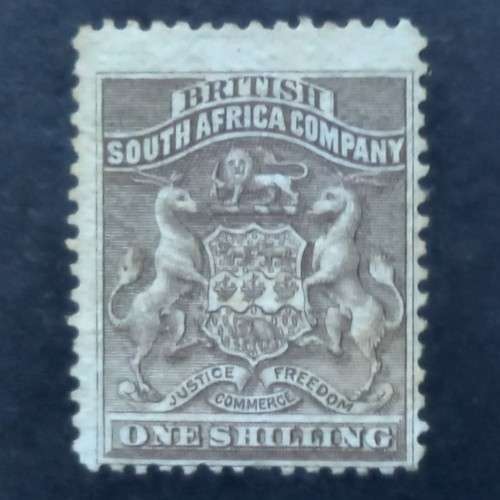 BSAC - 1892 Defin Issue - 1/- Grey-brown - Single - Unused