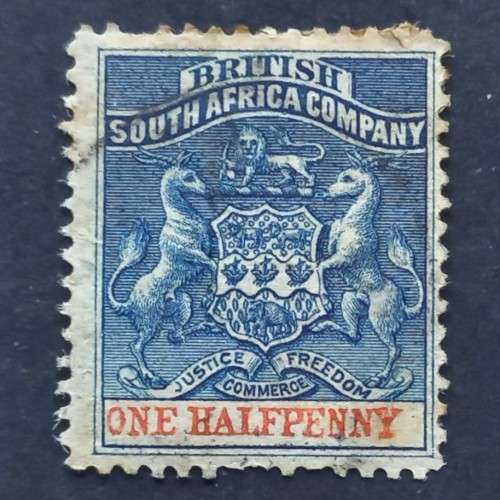 BSAC - 1892-94 Defin Issue - 1/2d Deep Blue & Vermilion - Single - Used