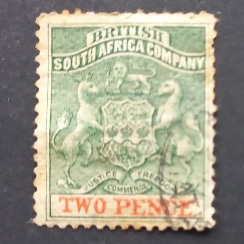 BSAC - 1892-94 Defin Issue - 2d Sea Green & Vermilion - Single - Used