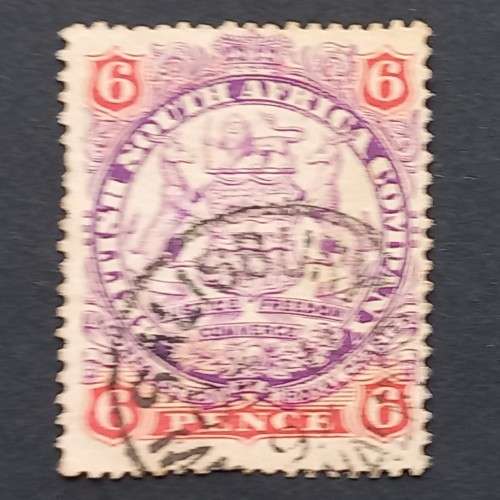 BSAC - 1896-97 Defin Issue - 6d Mauve & Pink - Single - Used