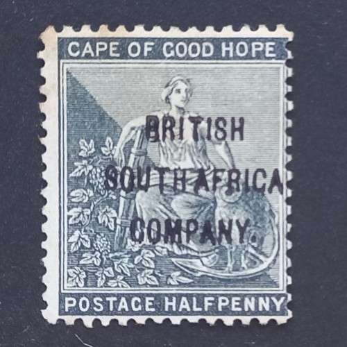 BSAC - 1896 COGH optd - 1/2d Greyish Black - Single - Unused