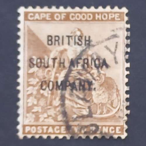 BSAC - 1896 COGH optd - 2d Deep Bistre - Single - Fine used