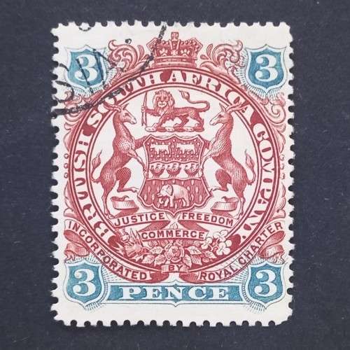 BSAC - 1897 Addt defin Issue - 3d Brown-red & Slate-blue - Single - Fine used
