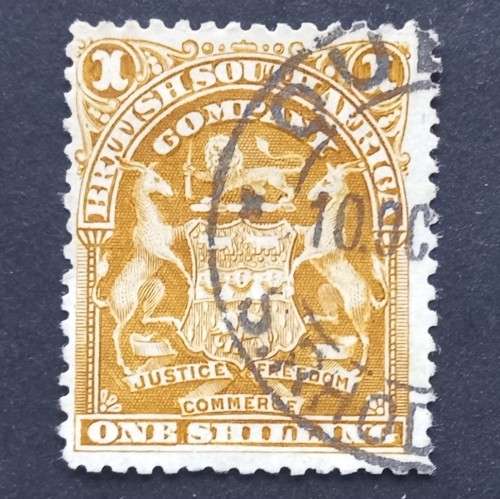 BSAC - 1898-1908 Defin Issue - 1/- Deep Olive-bistre - Single - Used