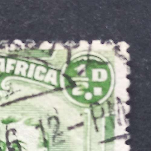 BSAC - 1910-16 Defin Issue `Double Heads` - 1/2d double dot var - Single - Used