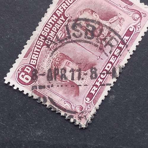 BSAC - 1910-16 Defin Issue `Double Heads` - 6d Brown & Purple - Single - Used