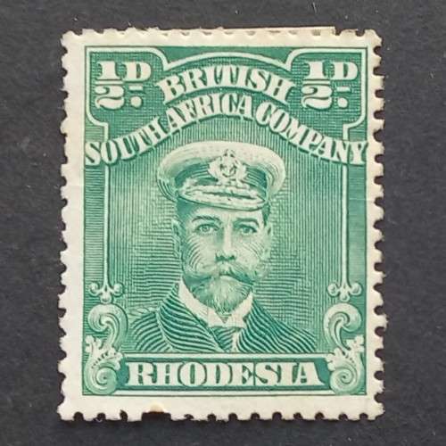 BSAC - 1922-24 Addt Printing `Admiral` white paper - 1/2d Green (Perf 14) -Single - Unused