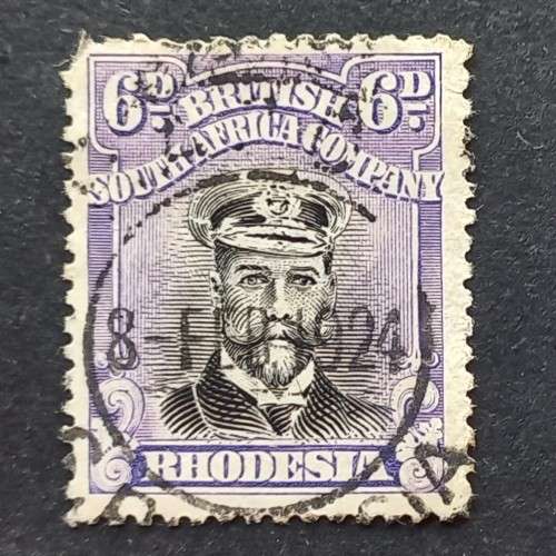 BSAC - 1913-22 Defin Issue `Admiral` - 6d Black/Mauve (Die III) - Single - Used