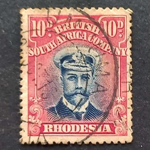 BSAC - 1913-22 Defin Issue `Admiral` - 10d Blue/Red (Die II) - Single - Used