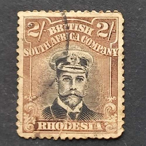 BSAC - 1913-22 Defin Issue `Admiral` - 2/- Black/Brown (Die III) - Single - Used