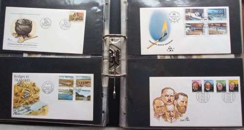 TRANSKEI - 48 x FDC`s IN RINGBINDER TYPE FILE - NO DUPLICATION
