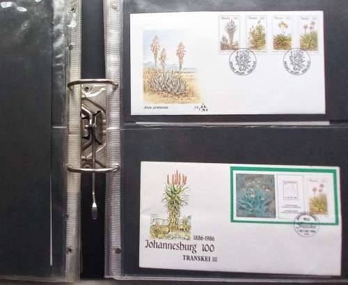 TRANSKEI - 48 x FDC`s IN RINGBINDER TYPE FILE - NO DUPLICATION