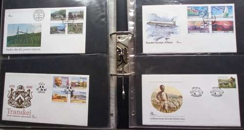 TRANSKEI - 48 x FDC`s IN RINGBINDER TYPE FILE - NO DUPLICATION