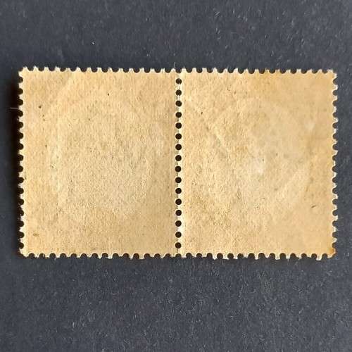 Union - 1926 Officials - 6d Green & Orange - Pair - Unused