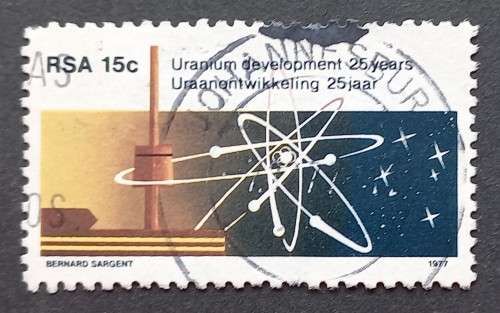 RSA - 1977 URANIUM DEVELOPMENT - SINGLE - POSTALLY USED