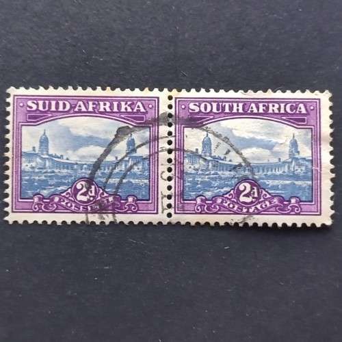 **R1 START** UNION - 1950  REDUCED SIZE `UNION BUILDINGS` - 2d - 3 x PAIRS - USED