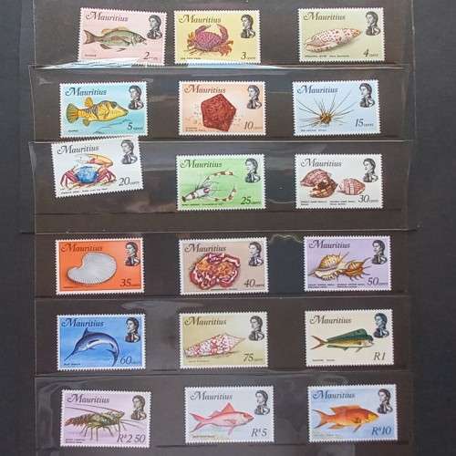 Mauritius - 1969 Defin Issue - Set of 18 (MNH) plus collectors card (sealed)