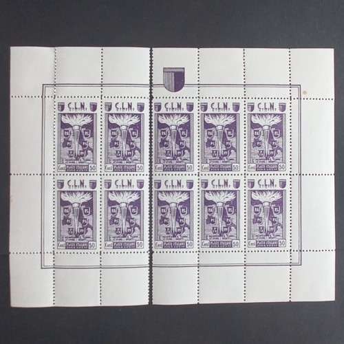 Italy Zona Aosta 1945 Full Set of Sheets plus Mini Sheets Unused