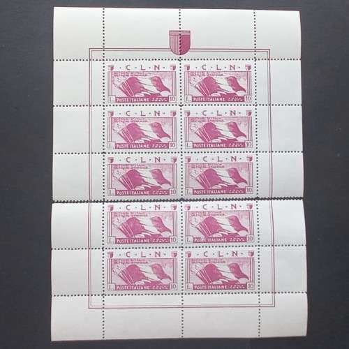 Italy Zona Aosta 1945 Full Set of Sheets plus Mini Sheets Unused