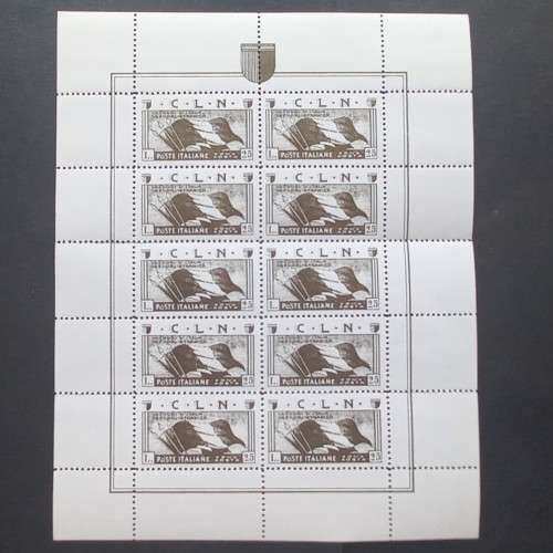 Italy Zona Aosta 1945 Full Set of Sheets plus Mini Sheets Unused