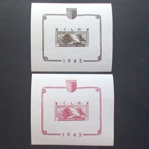 Italy Zona Aosta 1945 Full Set of Sheets plus Mini Sheets Unused