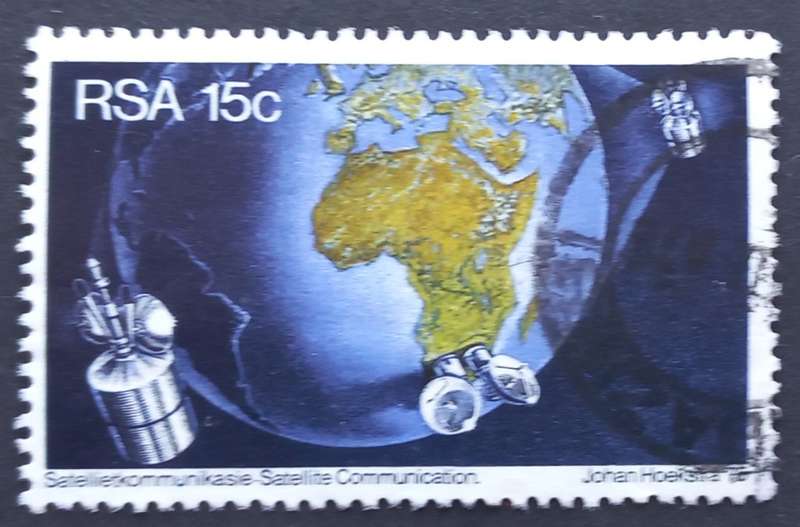RSA - 1975  SATELLITE COMMUNICATION -  SINGLE - POSTALLY USED