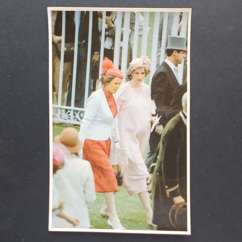 Souvenir Postcard of Princess Diana at Royal Ascot Racecourse, 1982 - Posted