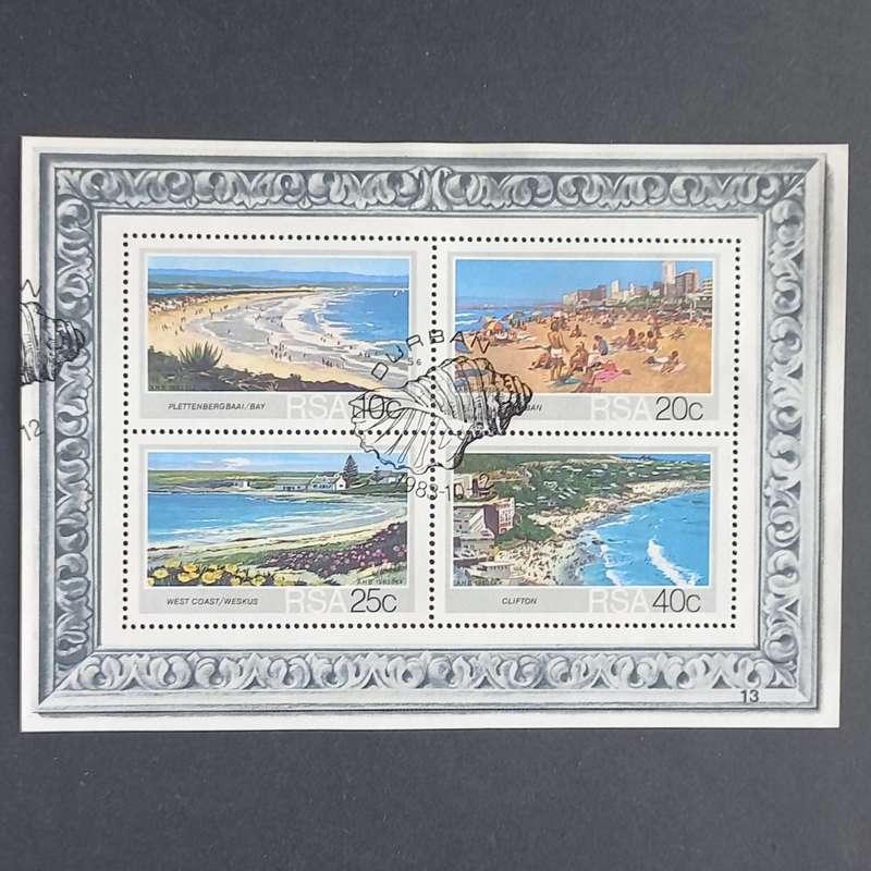 RSA - 1983 Tourism, SA Beaches - Miniature Sheet #13 - CTO
