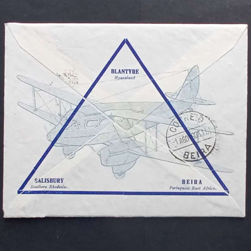 Rhodesia & Nyasaland Airways First Official Air Mail Comm Cover - 1935