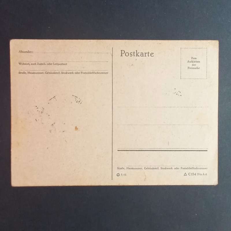 Vintage Postcard - 1943 Deutsches Reich - Unposted