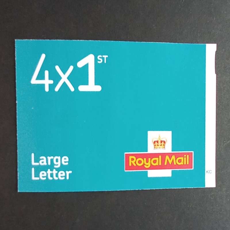 GB King Charles III - 2023 Self-adhesive Booklet - 4 x 1st Class Barcoded Security Machins