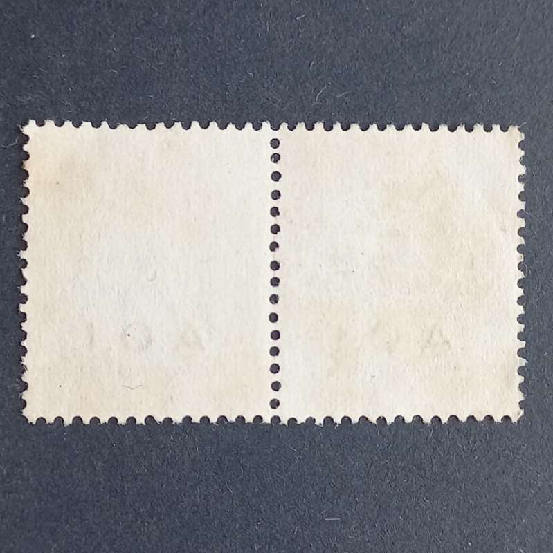 Italian East Africa c1940`s Revenue optd `A.O.I.` - 50c Blue - Pair - unused