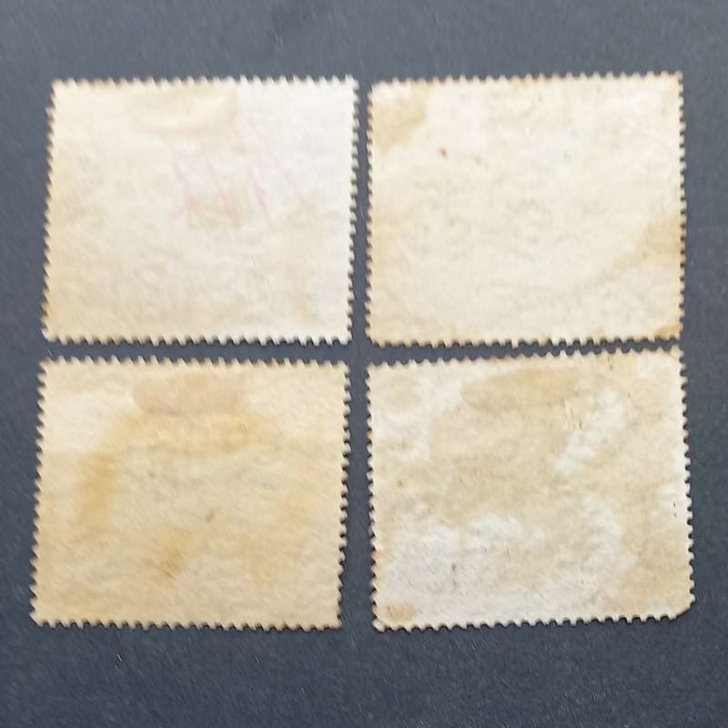 Kedah - 1912 Defin Issue `Ploughing` - Selection of 4 Singles - Used