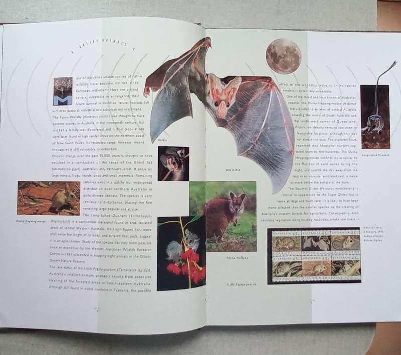 Australia - Collection of 1992 Australian Stamps - Book with Slipcase